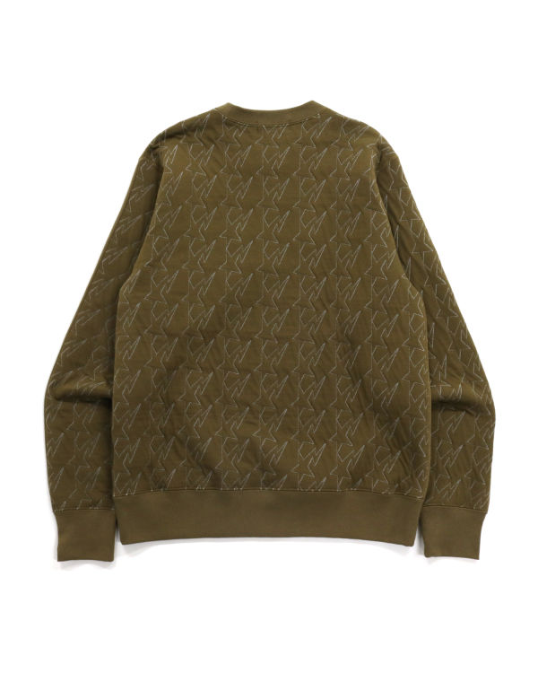 Bape STA Jacquard Relaxed Fit Mikiny Panske Zelene | SK-3296