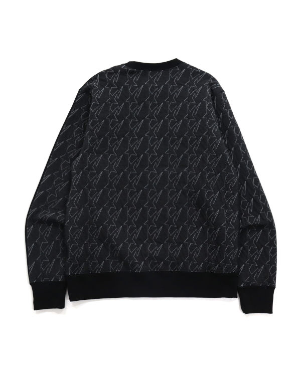 Bape STA Jacquard Relaxed Fit Mikiny Panske Čierne | SK-3619