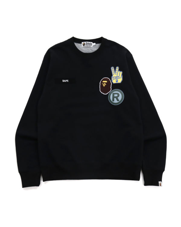 Bape STA Jacquard Relaxed Fit Mikiny Panske Čierne | SK-3619