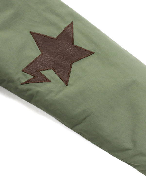 Bape STA Kozene Patch No Collar Bundy Damske Zelene | SK-6537