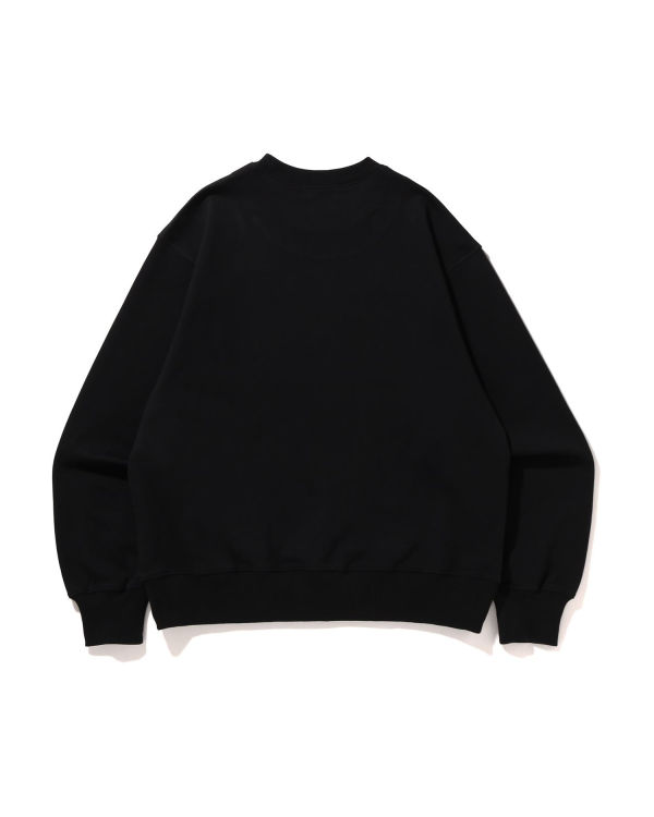 Bape STA Logo Relaxed Fit Crewneck Mikiny Panske Čierne | SK-0351