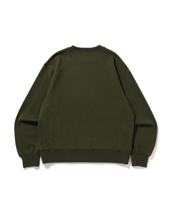 Bape STA Logo Relaxed Fit Crewneck Mikiny Panske Zelene | SK-4726