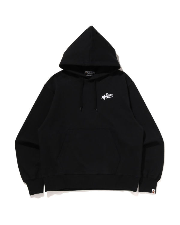 Bape STA Logo Relaxed Fit Pullover Mikiny S Kapucňou Panske Čierne | SK-2306