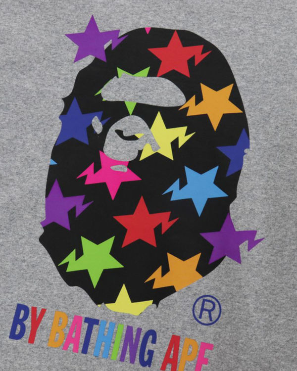 Bape STA Pattern By Bathing Ape Mikiny Panske Siva | SK-6901