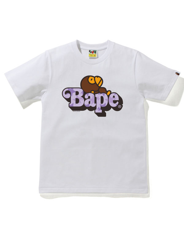 Bape STA Pattern Milo On Tricko Damske Biele | SK-0146