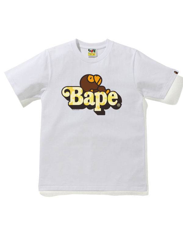 Bape STA Pattern Milo On Tricko Damske Biele | SK-0582