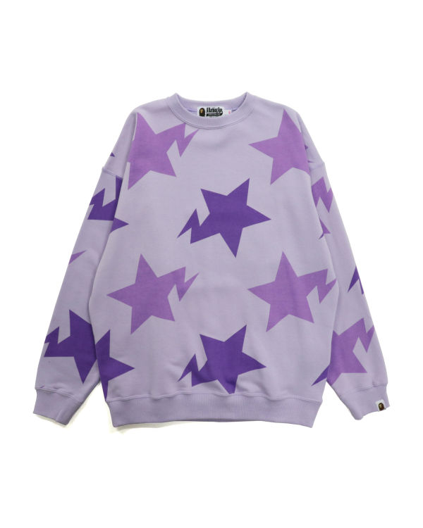 Bape STA Pattern Oversized Crewneck Mikiny Damske Nachový | SK-2630