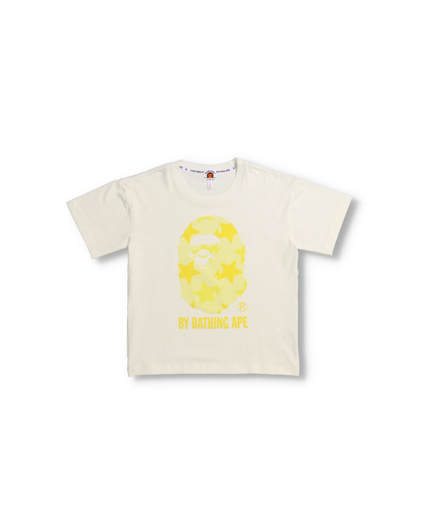 Bape STA Pattern Oversized Tricko Detske Žlté | SK-5246