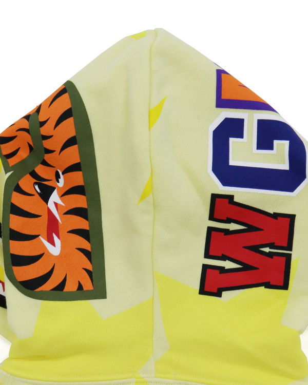 Bape STA Pattern Shark Full Zip Mikiny S Kapucňou Damske Žlté | SK-7865