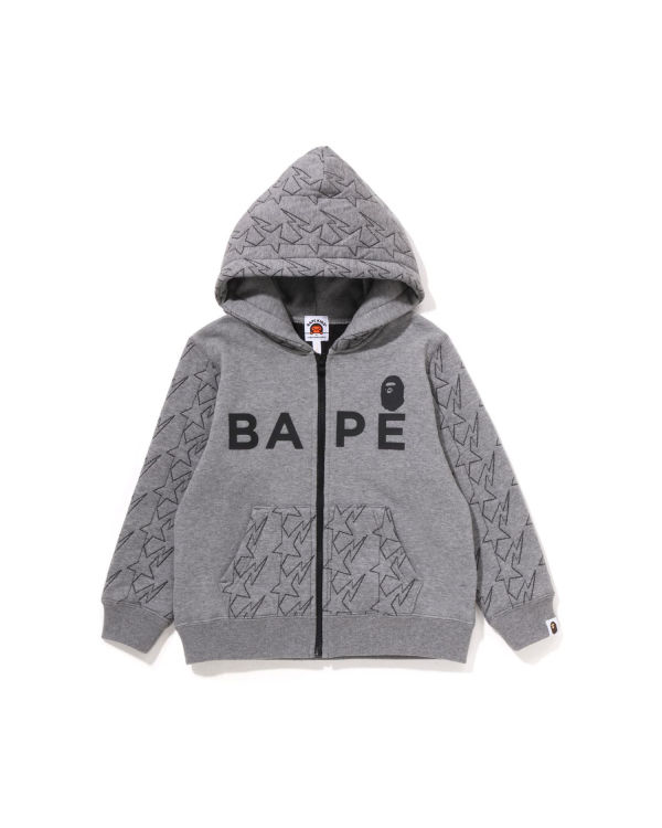 Bape STA Quilting Zip Mikiny S Kapucňou Detske Siva | SK-4382