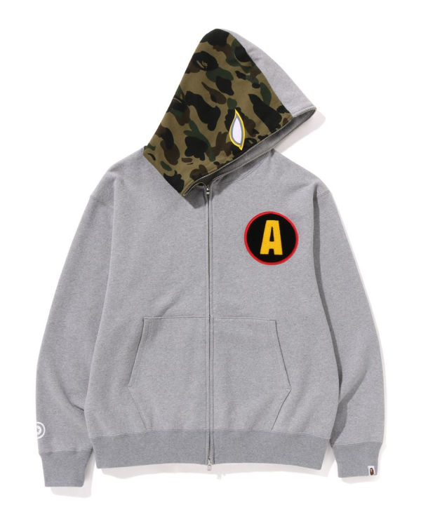 Bape Shadow Relaxed Fit Full Zip Mikiny S Kapucňou Panske Siva | SK-1836
