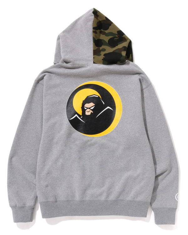 Bape Shadow Relaxed Fit Full Zip Mikiny S Kapucňou Panske Siva | SK-1836