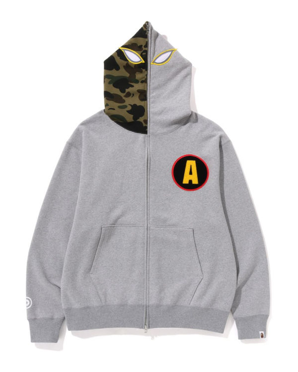 Bape Shadow Relaxed Fit Full Zip Mikiny S Kapucňou Panske Siva | SK-1836