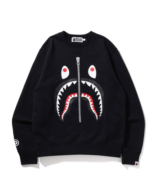 Bape Shark Crewneck Mikiny Panske Čierne | SK-3041