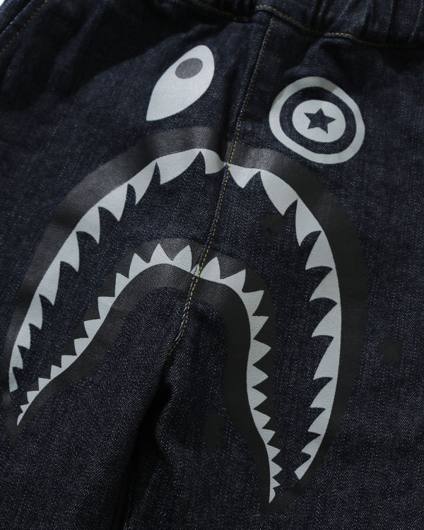 Bape Shark Denim Jogger Nohavice Detske Modre | SK-1726
