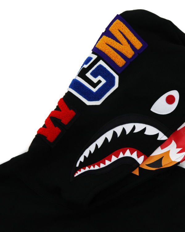 Bape Shark Inside Tiger Pullover Mikiny S Kapucňou Damske Čierne | SK-1380