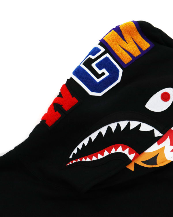 Bape Shark Inside Tiger Pullover Mikiny S Kapucňou Panske Čierne | SK-6497