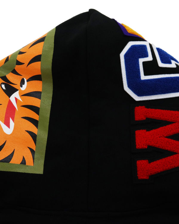 Bape Shark Inside Tiger Pullover Mikiny S Kapucňou Panske Čierne | SK-6497