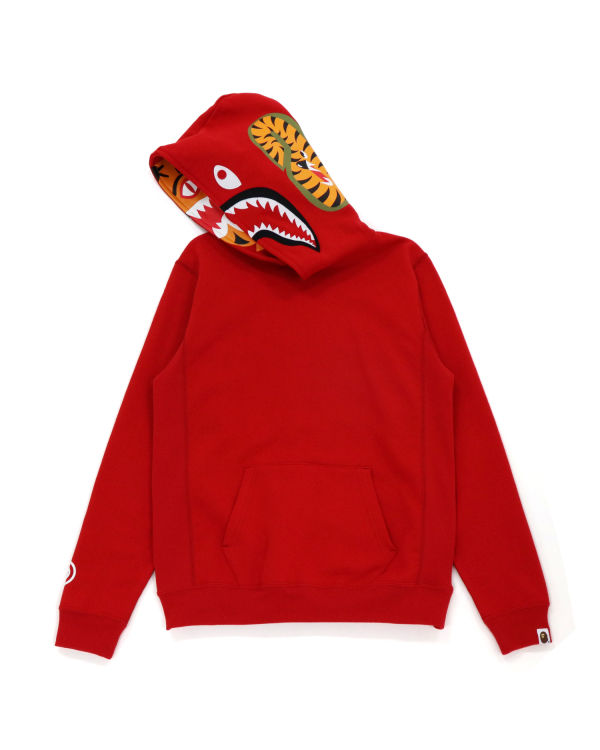 Bape Shark Inside Tiger Pullover Mikiny S Kapucňou Damske Svetlo Červené | SK-9067