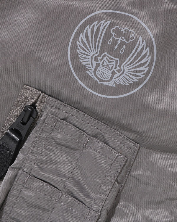 Bape Shark Loose Fit MA-1 Kabáty Panske Strieborne | SK-4360