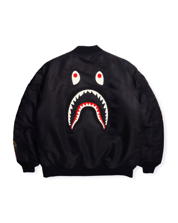 Bape Shark Loose Fit Ma-1 M Bomber Bundy Panske Čierne | SK-0735