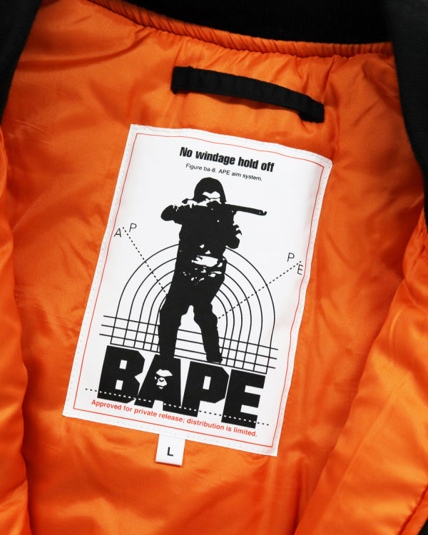 Bape Shark Loose Fit Ma-1 M Bomber Bundy Panske Čierne | SK-0735