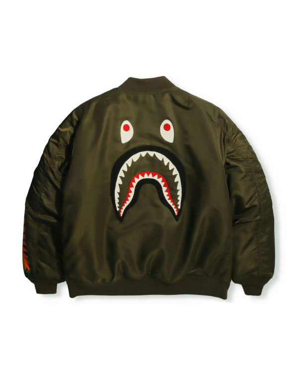 Bape Shark Loose Fit Ma-1 M Bomber Bundy Panske Zelene | SK-2749