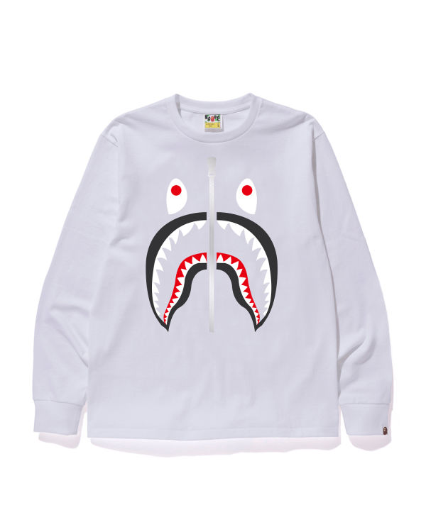 Bape Shark Tricko Panske Biele | SK-9610