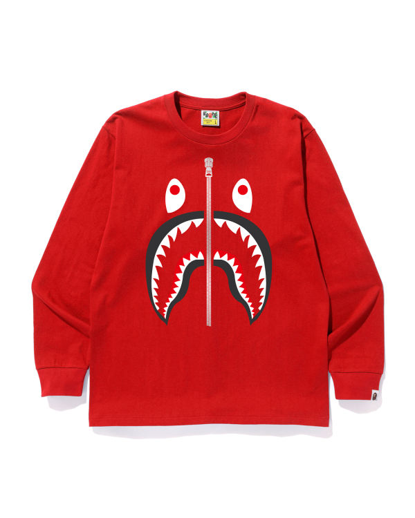 Bape Shark Tricko Panske Svetlo Červené | SK-5913