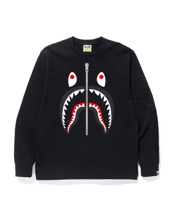 Bape Shark Tricko Panske Čierne | SK-2834