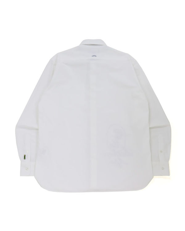 Bape Siroke Topanky Logo Print Kosele Panske Biele | SK-3597