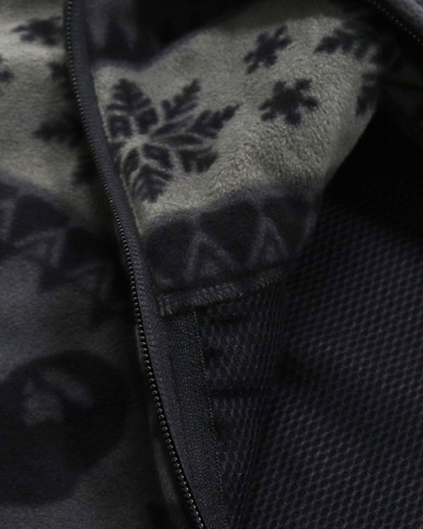 Bape Snow Pattern Relaxed Fit Full Zip Mikiny S Kapucňou Panske Čierne | SK-2183