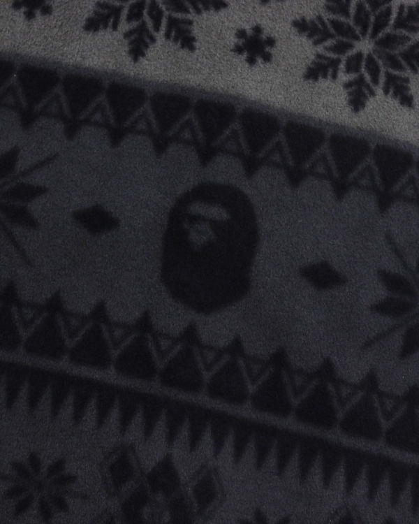 Bape Snow Pattern Stand Collar Bundy Detske Čierne | SK-1527