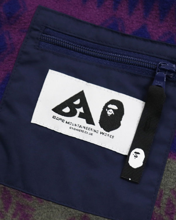 Bape Snow Pattern Stand Collar Bundy Detske Nachový | SK-7510