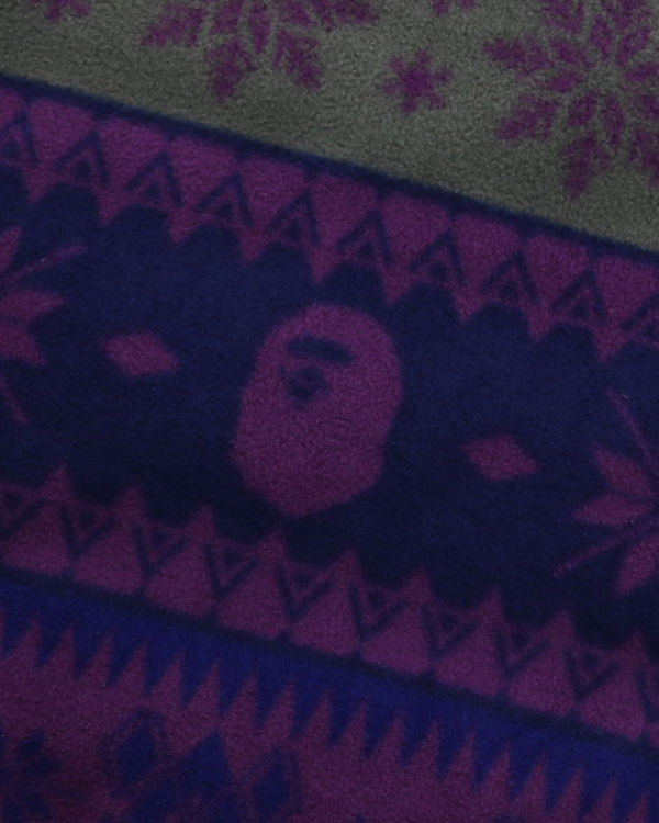 Bape Snow Pattern Stand Collar Bundy Detske Nachový | SK-7510