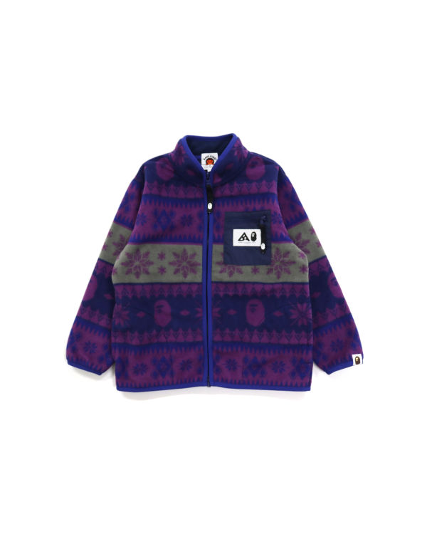 Bape Snow Pattern Stand Collar Bundy Detske Nachový | SK-7510