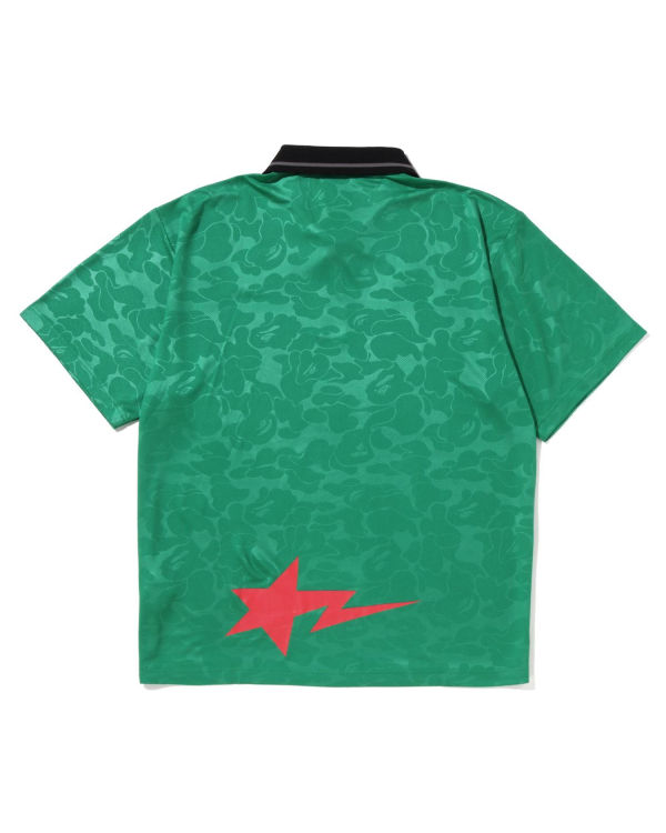 Bape Soccer Game Relaxed Fit Polo Tricko Panske Svetlo Zelene | SK-1938