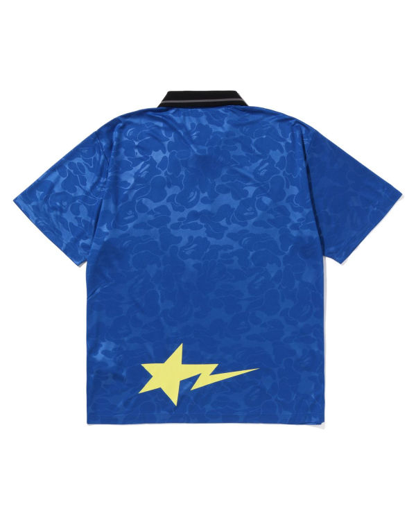 Bape Soccer Game Relaxed Fit Polo Tricko Panske Modre | SK-6915