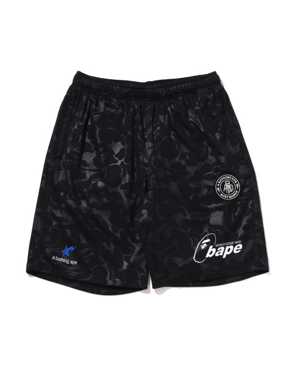 Bape Soccer Game Sortky Panske Čierne | SK-9214