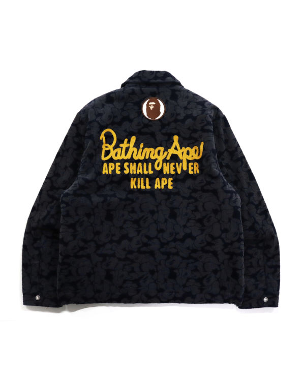 Bape Solid Camo Corduroy Champion Pracovná Bundy Panske Námornícka Modrá Modre | SK-8325