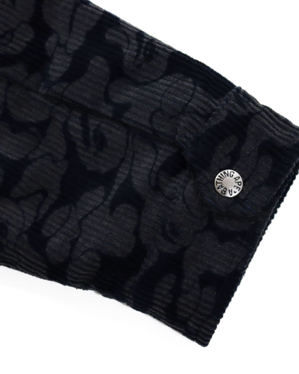 Bape Solid Camo Corduroy Champion Pracovná Bundy Panske Námornícka Modrá Modre | SK-8325