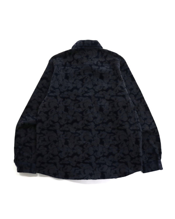 Bape Solid Camo Corduroy Pracovná Kosele Panske Námornícka Modrá Modre | SK-2781