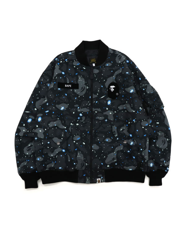 Bape Space Camo Loose Fit MA-1 Bundy Panske Čierne | SK-4801