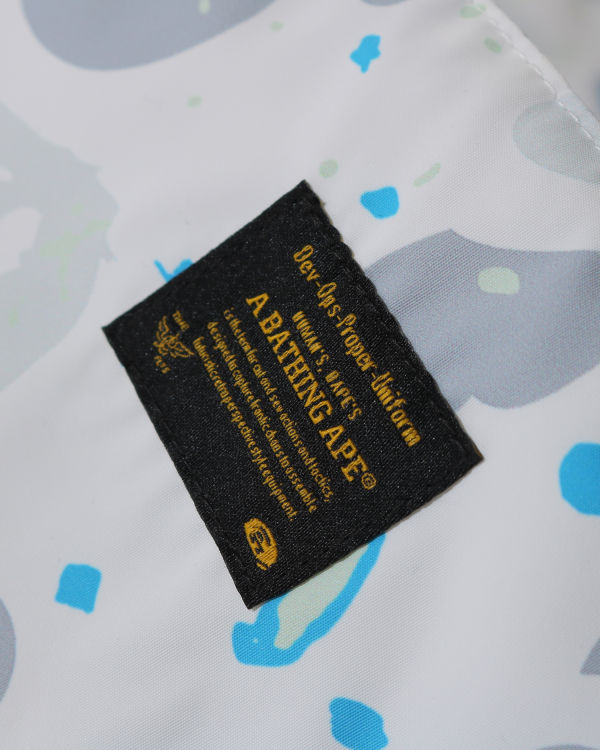 Bape Space Camo Military Loose Fit Páperové Bundy Panske Biele | SK-5964