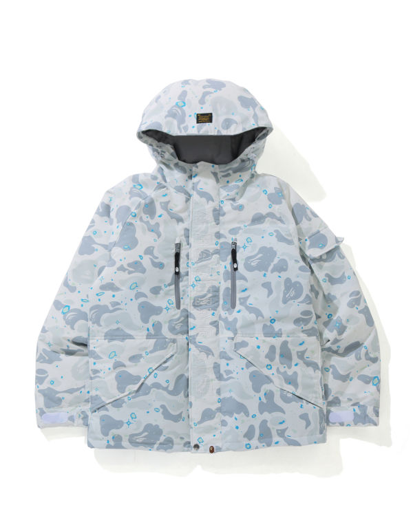 Bape Space Camo Military Loose Fit Páperové Bundy Panske Biele | SK-5964