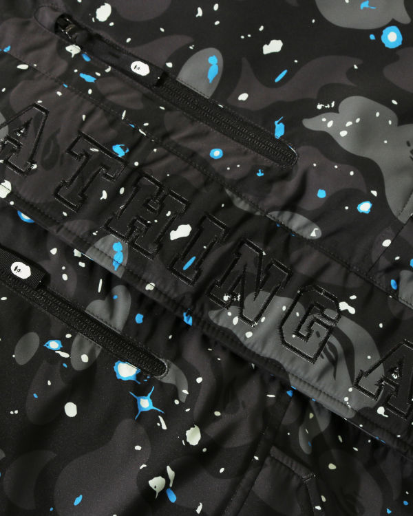 Bape Space Camo Military Loose Fit Páperové Bundy Panske Čierne | SK-8251