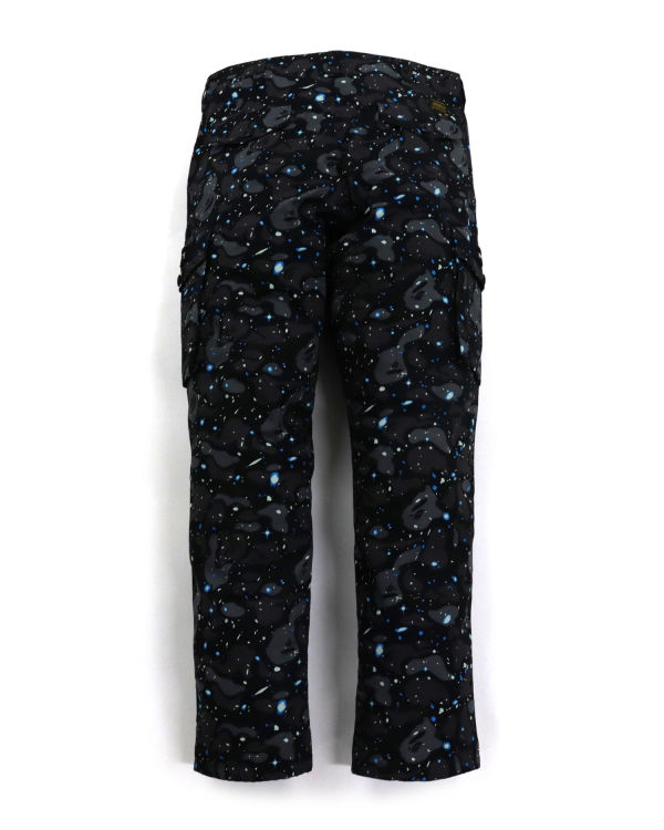 Bape Space Camo Relaxed Fit Nohavice Panske Čierne | SK-0736