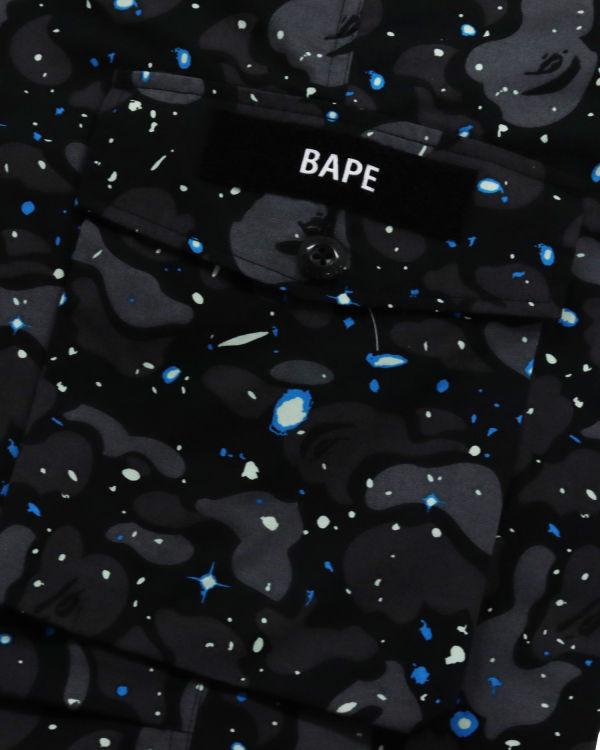 Bape Space Camo Relaxed Fit Nohavice Panske Čierne | SK-0736