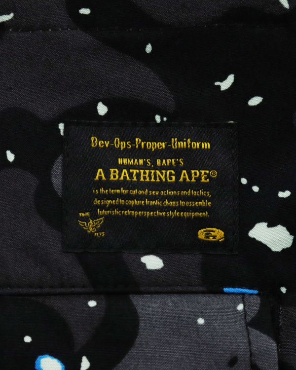 Bape Space Camo Relaxed Fit Nohavice Panske Čierne | SK-0736