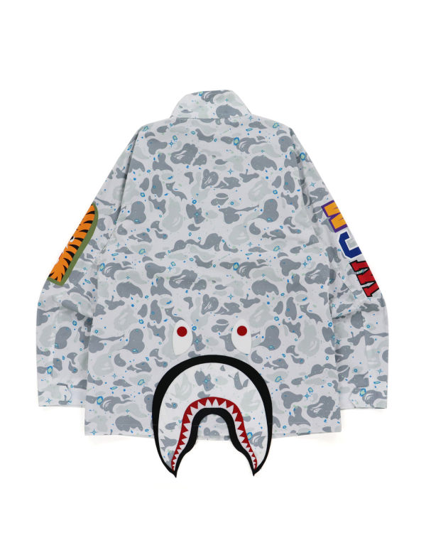 Bape Space Camo Shark M-65 Bundy Panske Biele | SK-4057